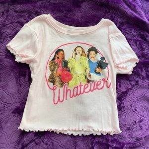Pink Clueless “Whatever” Girls Crop top size Medium